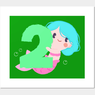 Mermaid Series: Number 2 Posters and Art